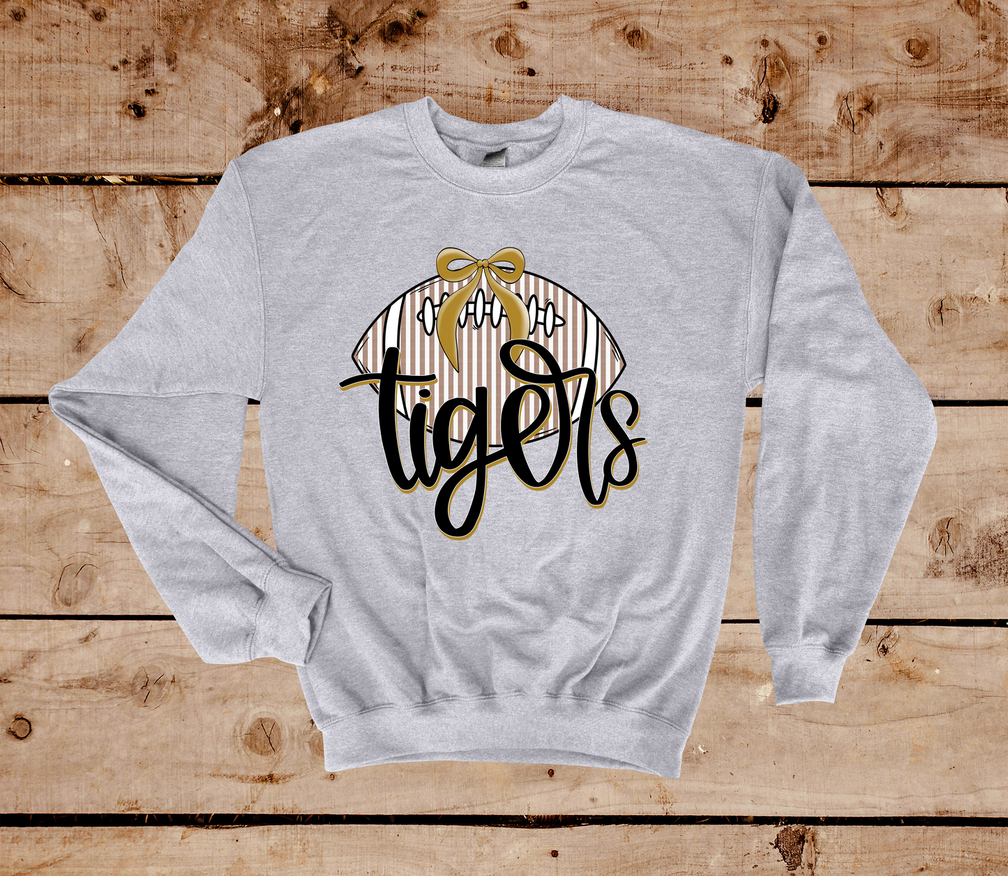 Tigers Seersucker Football Sweatshirt