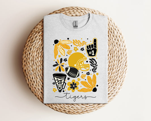 Tigers Floral Retro