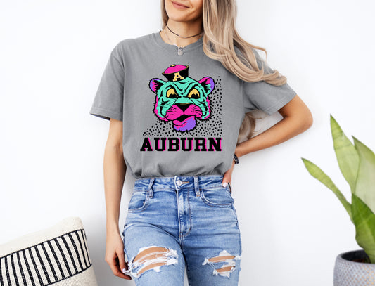 Auburn Neon 90's Short Sleeve