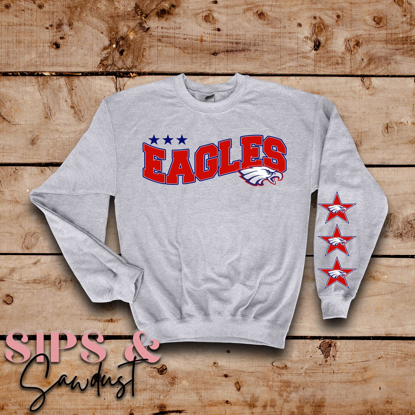 Fort Dale Eagles Star Sweatshirt