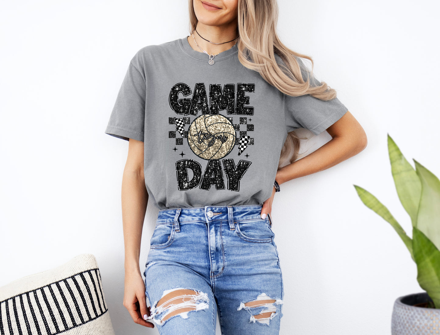 Short Sleeve Volleyball Game Day Shirt