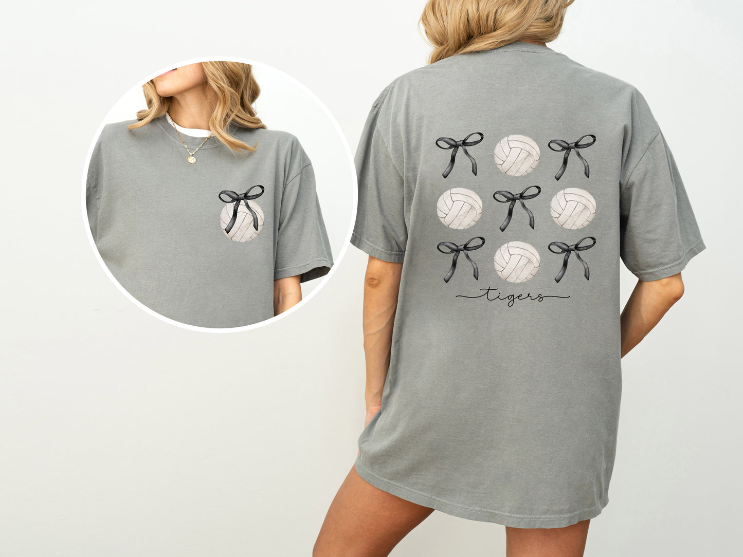 Short Sleeve Volleyball Coquette Bow Shirt